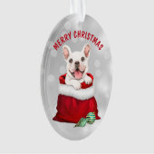 White French Bulldog - Überraschungsgeschenk Ornament (Vorderseite)