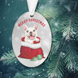 White French Bulldog - Überraschungsgeschenk Ornament