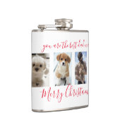 White FroChristmas Best Vater Ever Foto Flachmann (Rechts)