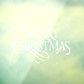 White Frohe Weihnachten Fensteraufkleber (Blatt 3)