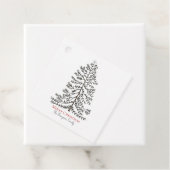 White Frohe Weihnachten Weihnachten Weihnachten Bä Geschenkanhänger (Beispiel)