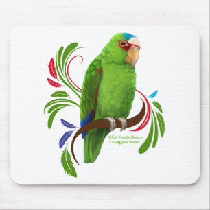 White Frontend Amazon Mousepad