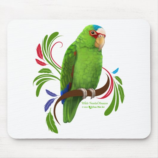 White Frontend Amazon Mousepad (Vorne)