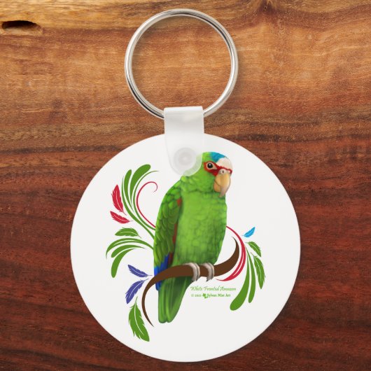 White Frontend Amazon Schlüsselanhänger (Vorderseite)