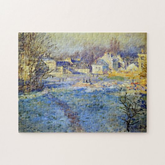 White Frost Monet Feine Kunst Puzzle (Horizontal)