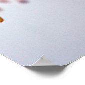 White Fuchsia Hawkshead Summer Blume Poster (Ecke)