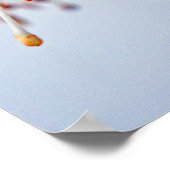 White Fuchsia Hawkshead Summer Blume Poster (Ecke)