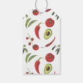 White Garden Baby Dusche Vielen Dank Geschenkanhänger (Rückseite)