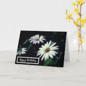 White Garden Blume Adorable Happy Birthday Karte (Gelbe Blume)