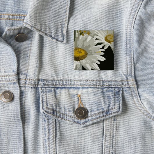 White Garden Daisy Button (Beispiel)