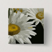 White Garden Daisy Button (Vorderseite)
