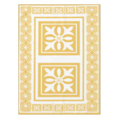 White Garden Trellis Pattern Tischdecke (Vorderseite)