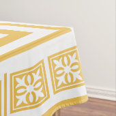 White Garden Trellis Pattern Tischdecke (Beispiel)