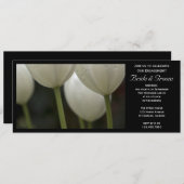 White Garden Tulips Spring Engagement Party Einladung (Vorne/Hinten)