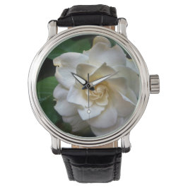 White Gardenia Blumen Watch Armbanduhr