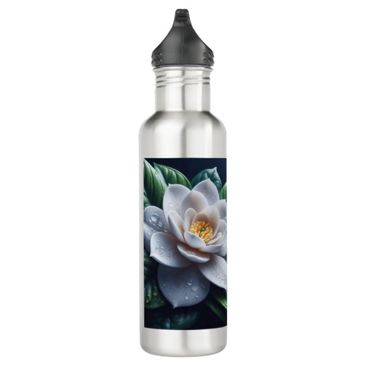 White Gardenia Floral Edelstahlflasche (Rechts)