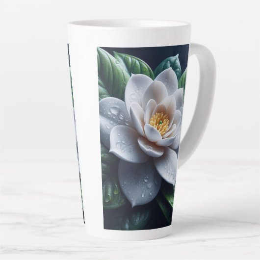 White Gardenia Floral Milchtasse (Rechte Ecke)
