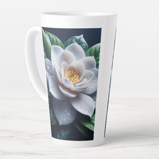 White Gardenia Floral Milchtasse (Linke Ecke)