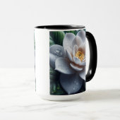 White Gardenia Floral Tasse (VorderseiteRechts)