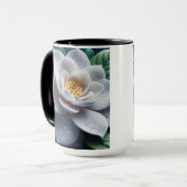 White Gardenia Floral Tasse (Vorderseite Links)