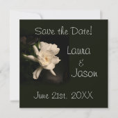 White Gardenia "Save the Date" Square Card Save The Date (Vorderseite)