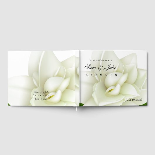 White Gardenia Wedding Gästebuch (Voll)
