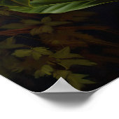 White Gardenias Blume Art Print Poster (Ecke)