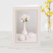 White gardenias & friends karte (Gelbe Blume)