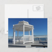 White Gazebo Postkarte (Vorne/Hinten)