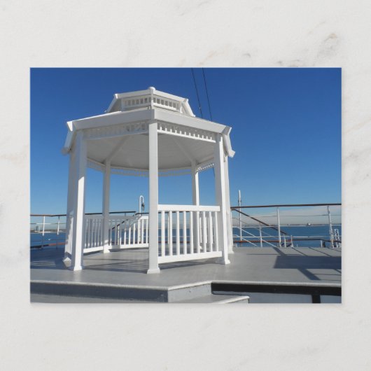 White Gazebo Postkarte (Vorderseite)