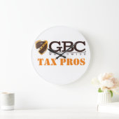 White GBC Tax Pros Wall Clock Große Wanduhr (Zuhause)