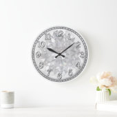 White Gem Große Wanduhr (Zuhause)