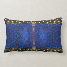 "White Gepunktet Boxfish II" Lumbar Throw Kissen