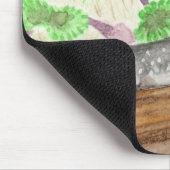 White Gepunktet Gray Salamander Mousepad (Ecke)