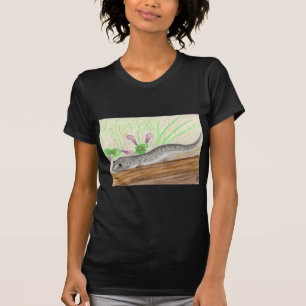 White Gepunktet Gray Salamander T-Shirt