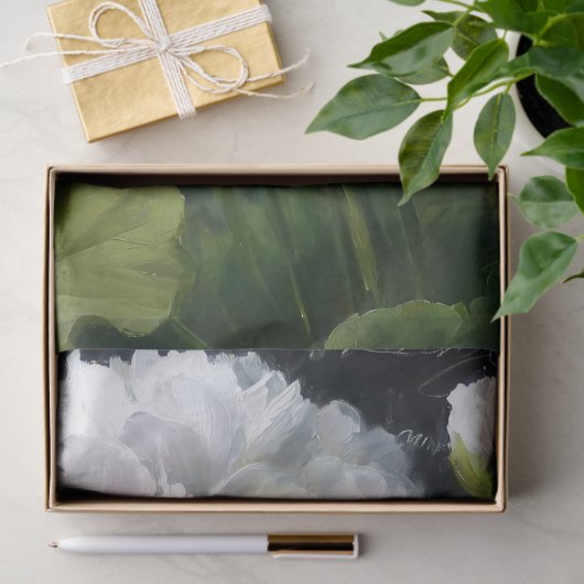 White Geranium Blume Decoupage Seidenpapier (Geschenk)