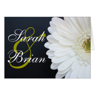 White Gerber Daisy individuell anpassbare Hochzeit