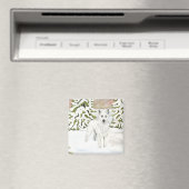 White German Shepherd Dog Magnet (In Situ (Geschirrspüler))