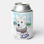 White German Shepherd Dosenkühler (Kanne Rückseite)