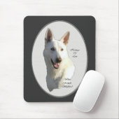 White German Shepherd Geschenke Mousepad (Mit Mouse)