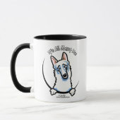 White German Shepherd IAAM Tasse (Links)