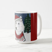 White German Shepherd Kaffeetasse (VorderseiteRechts)