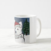 White German Shepherd Kaffeetasse (VorderseiteRechts)