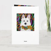 White German Shepherd Karte (Rückseite)