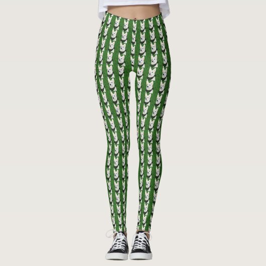 White German Shepherd Leggings (Vorderseite)
