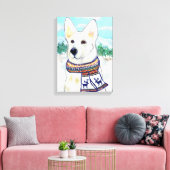 White German Shepherd Leinwanddruck (Insitu (Wohnzimmer))