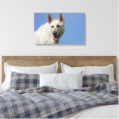 White German Shepherd Leinwanddruck (Insitu (Schlafzimmer))
