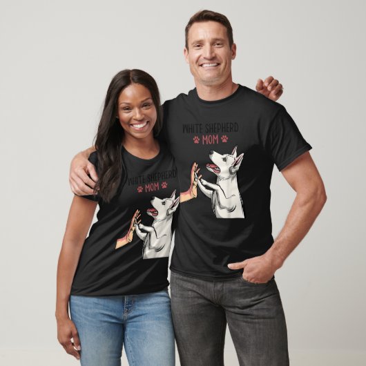 White German Shepherd Mom Dog Girls Women T-Shirt (Unisex)