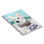 White German Shepherd Notizblock (Rechte Seite)