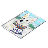 White German Shepherd Notizblock (Linke Seite)